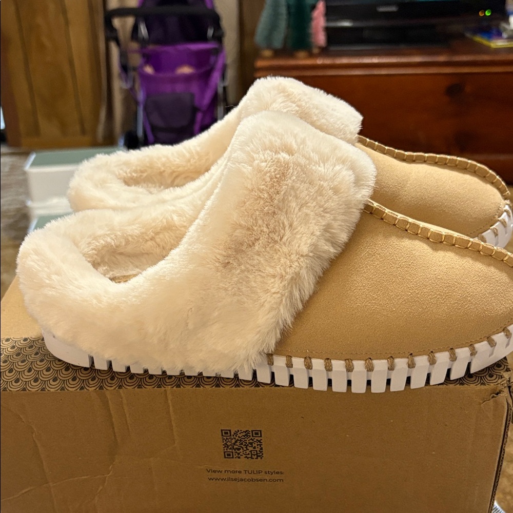 Ilse Jacobsen Tulip 8871 Slipper Latte - Picture 2 of 6